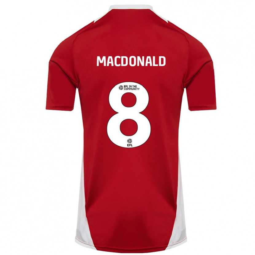 Danxen Kinder Taylor Macdonald #8 Rot Weiß Gold Heimtrikot Trikot 2025/26 T-Shirt Schweiz