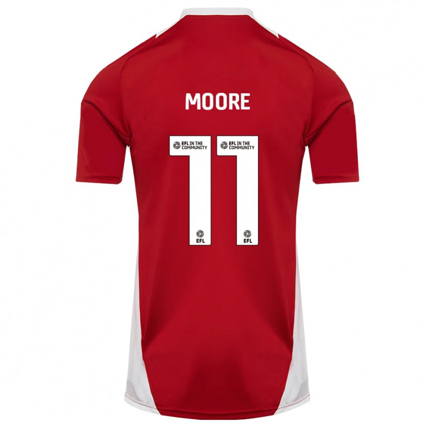 Danxen Kinder Thomas Moore #11 Rot Weiß Gold Heimtrikot Trikot 2025/26 T-Shirt Schweiz