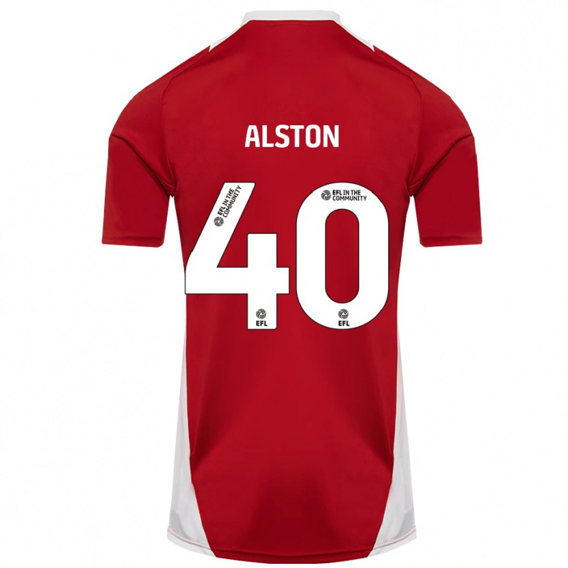 Danxen Kinder George Alston #40 Rot Weiß Gold Heimtrikot Trikot 2025/26 T-Shirt Schweiz