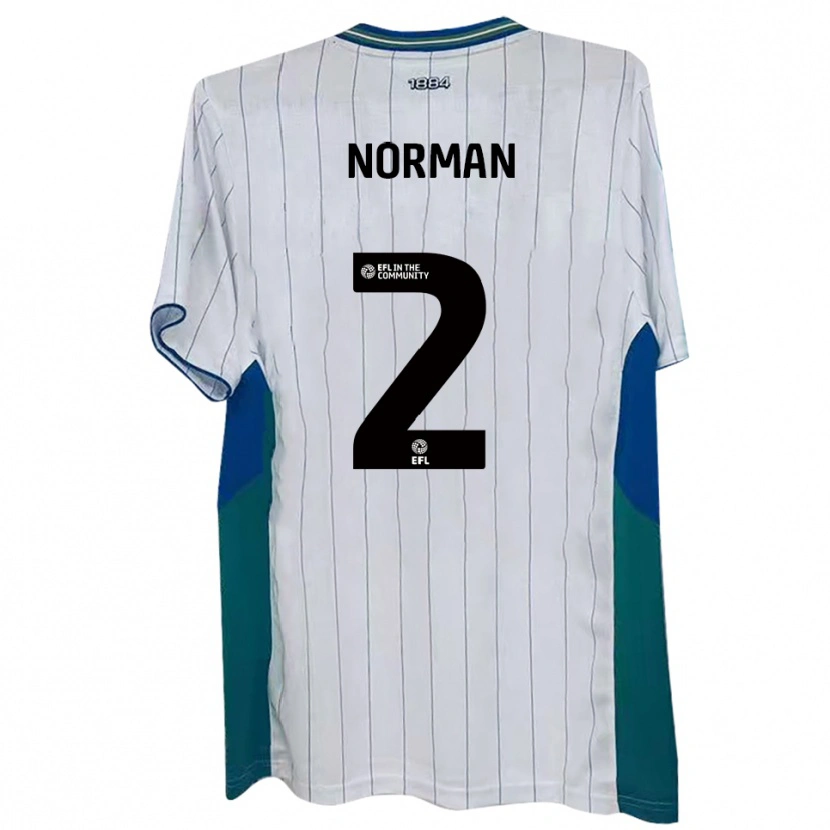 Danxen Kinder Cameron Norman #2 Weiß Grün Blau Heimtrikot Trikot 2025/26 T-Shirt Schweiz