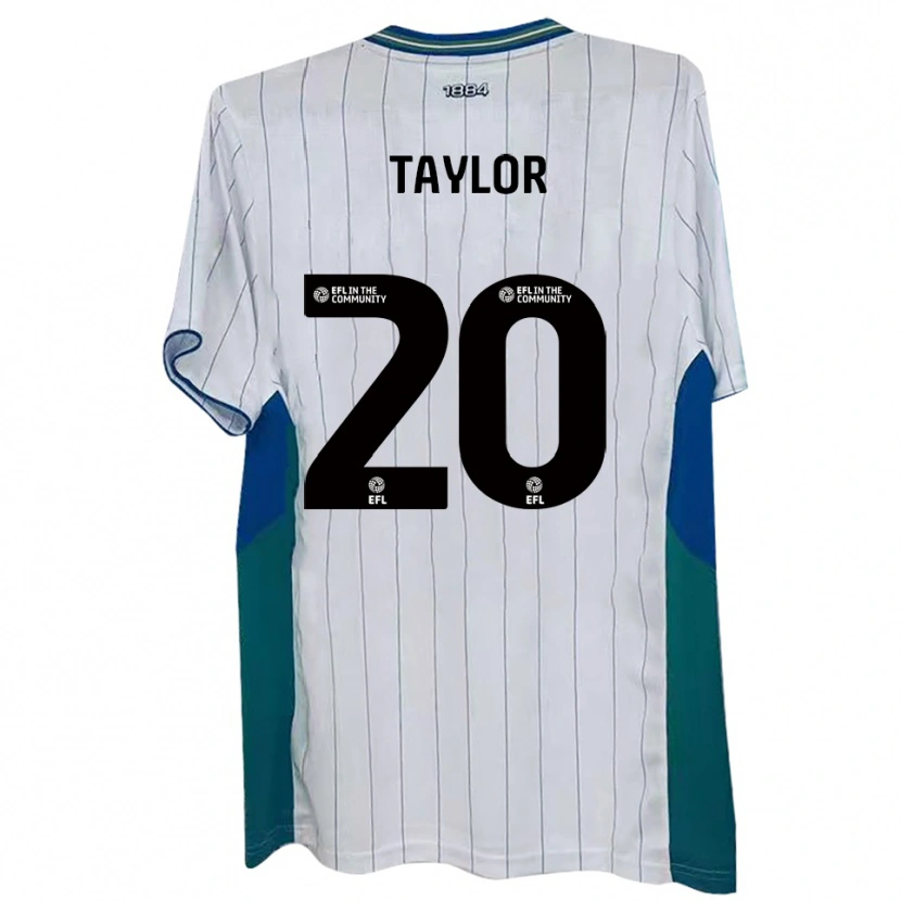Danxen Kinder Sam Taylor #20 Weiß Grün Blau Heimtrikot Trikot 2025/26 T-Shirt Schweiz