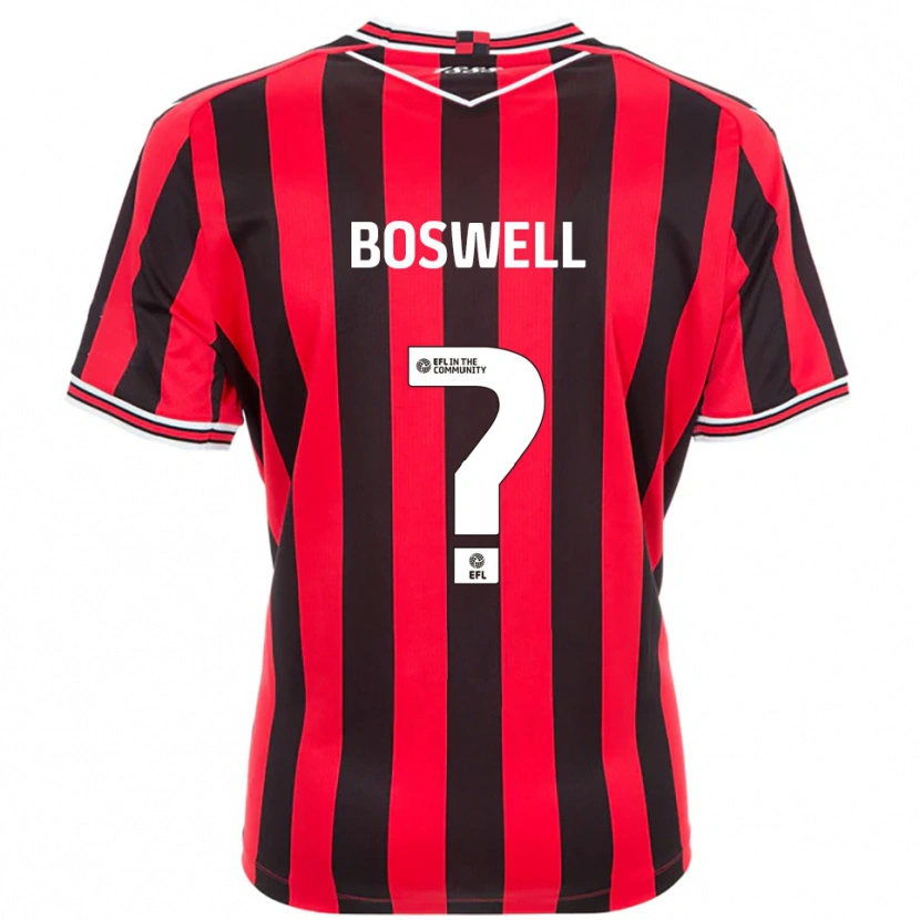 Danxen Kinder Lucy Boswell #0 Rot Schwarz Heimtrikot Trikot 2025/26 T-Shirt Schweiz