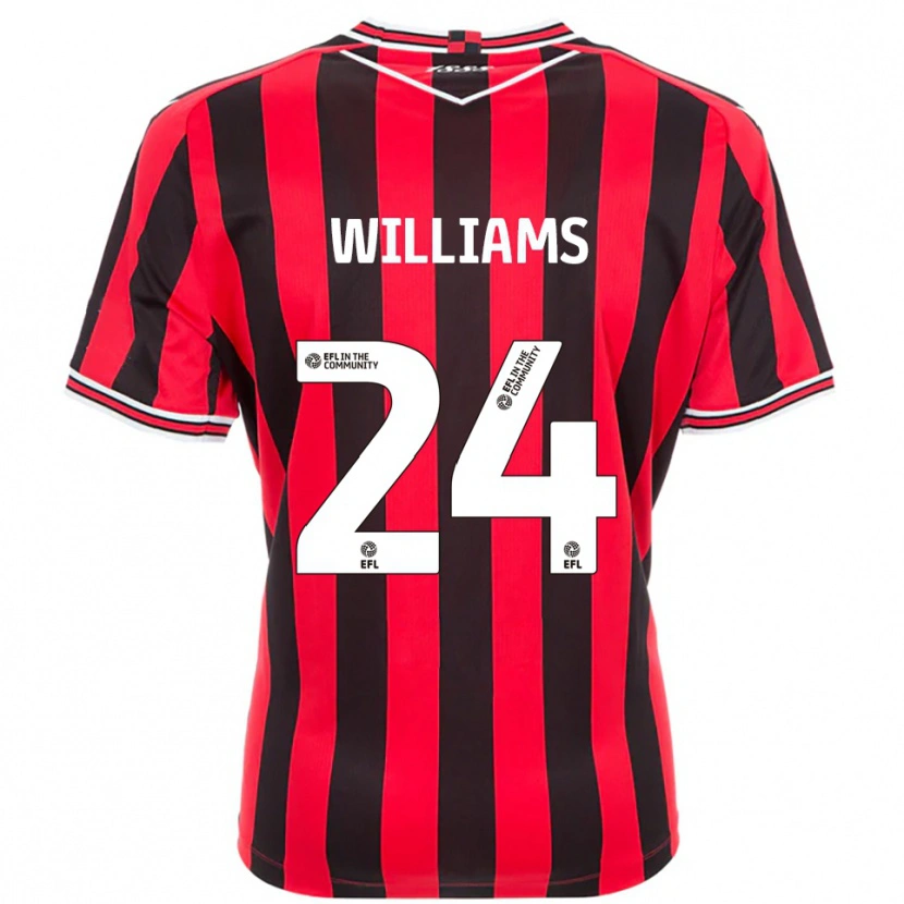 Danxen Kinder Harry Williams #24 Rot Schwarz Heimtrikot Trikot 2025/26 T-Shirt Schweiz
