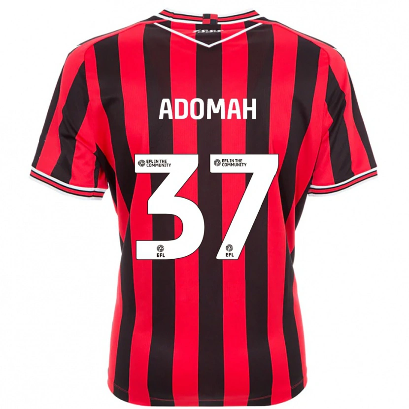 Danxen Kinder Albert Adomah #37 Rot Schwarz Heimtrikot Trikot 2025/26 T-Shirt Schweiz