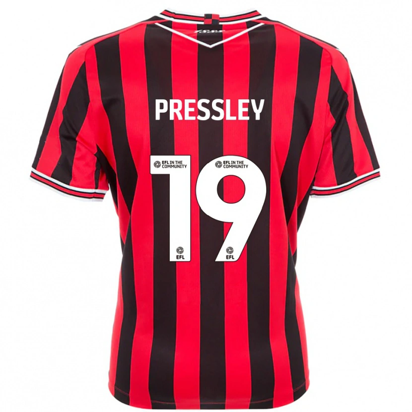 Danxen Kinder Aaron Pressley #19 Rot Schwarz Heimtrikot Trikot 2025/26 T-Shirt Schweiz
