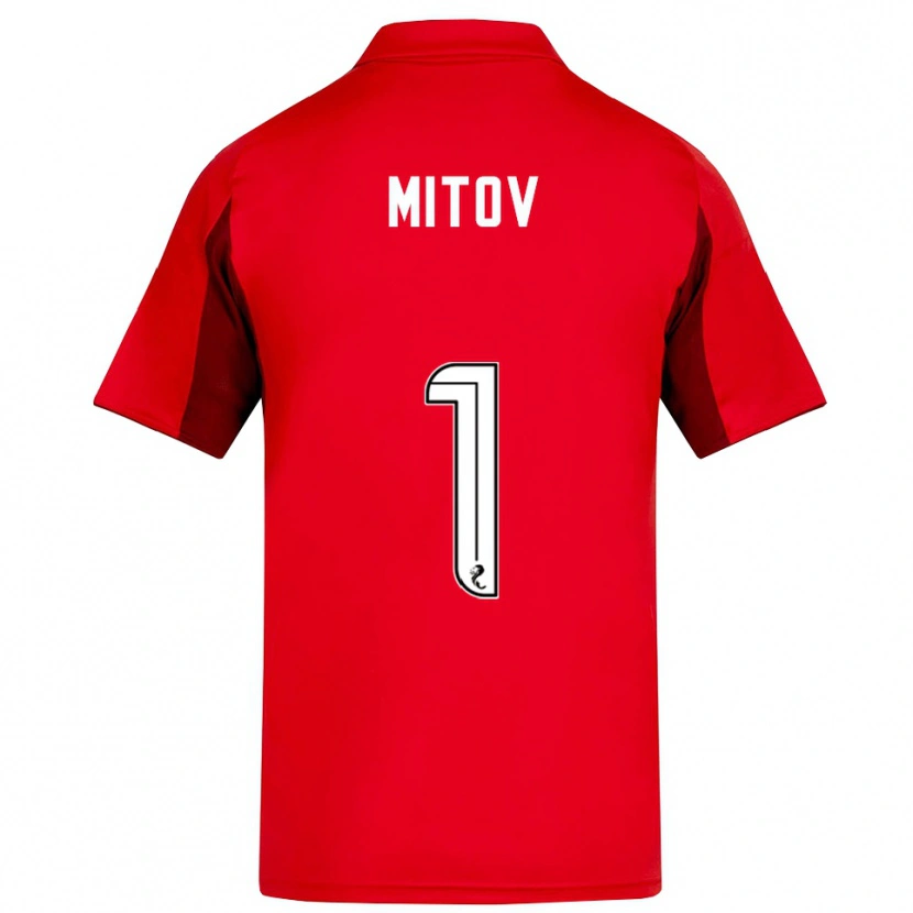Danxen Kinder Dimitar Mitov #1 Rot Burgunderrot Heimtrikot Trikot 2025/26 T-Shirt Schweiz