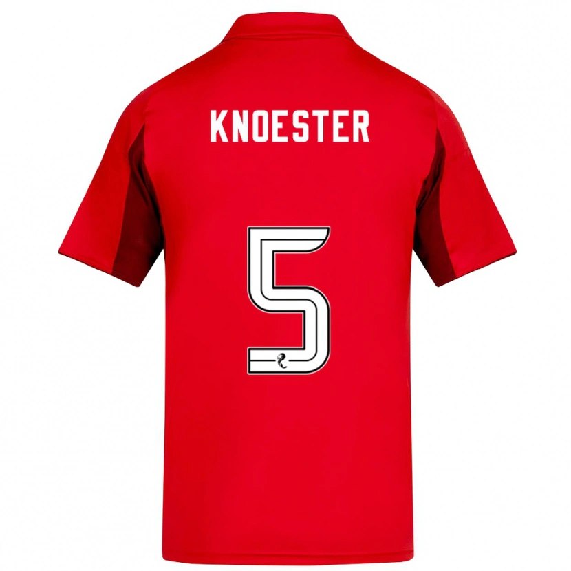 Danxen Kinder Mats Knoester #5 Rot Burgunderrot Heimtrikot Trikot 2025/26 T-Shirt Schweiz