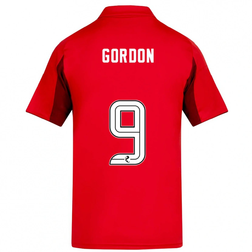 Danxen Kinder Lauren Gordon #9 Rot Burgunderrot Heimtrikot Trikot 2025/26 T-Shirt Schweiz
