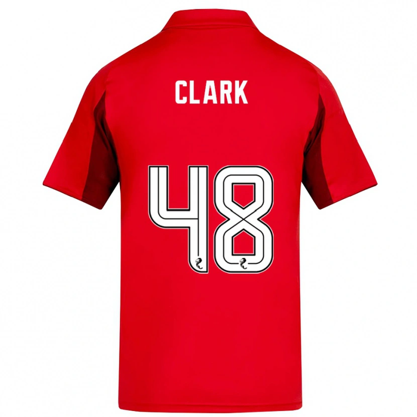 Danxen Kinder Ellis Clark #48 Rot Burgunderrot Heimtrikot Trikot 2025/26 T-Shirt Schweiz