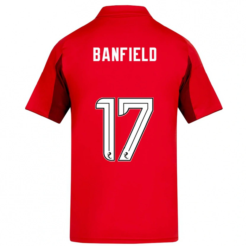 Danxen Kinder Keeley Banfield #17 Rot Burgunderrot Heimtrikot Trikot 2025/26 T-Shirt Schweiz