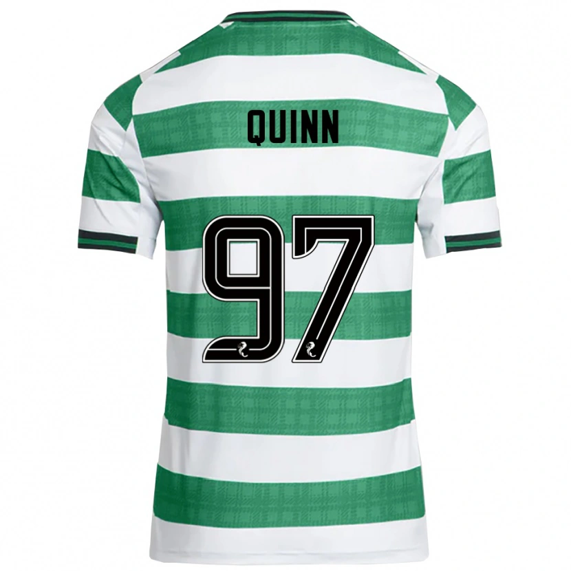 Danxen Kinder Ben Quinn #97 Grün Weiß Heimtrikot Trikot 2025/26 T-Shirt Schweiz