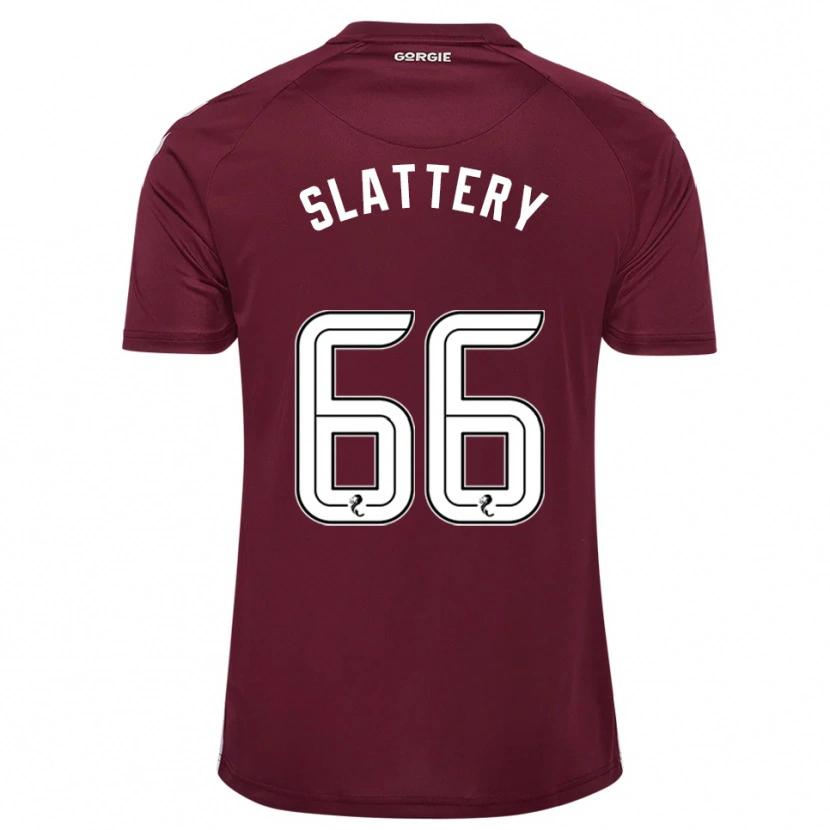 Danxen Kinder Jenna Slattery #66 Burgunderrot Weiß Heimtrikot Trikot 2025/26 T-Shirt Schweiz