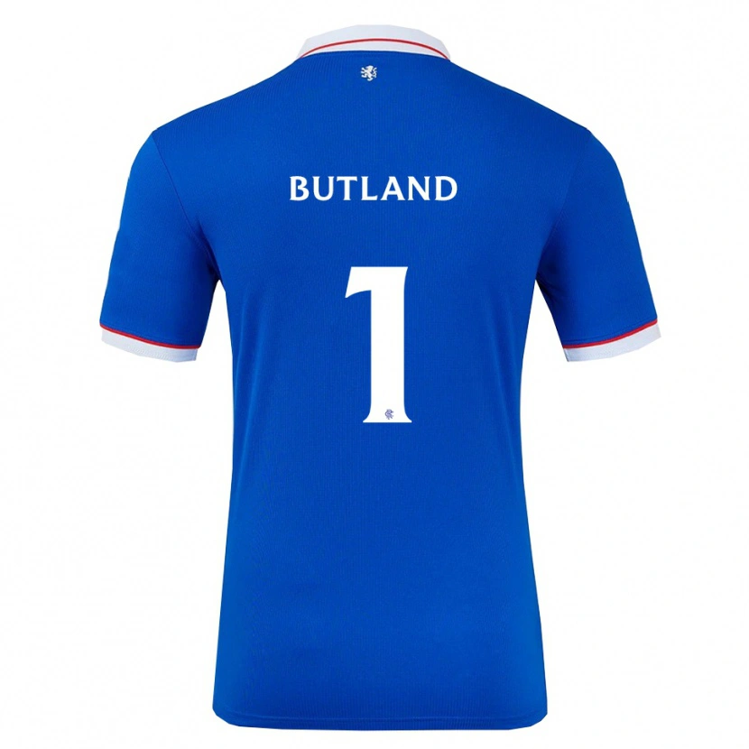 Danxen Kinder Jack Butland #1 Blau Weiß Heimtrikot Trikot 2025/26 T-Shirt Schweiz