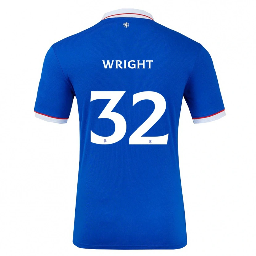 Danxen Kinder Kieran Wright #32 Blau Weiß Heimtrikot Trikot 2025/26 T-Shirt Schweiz