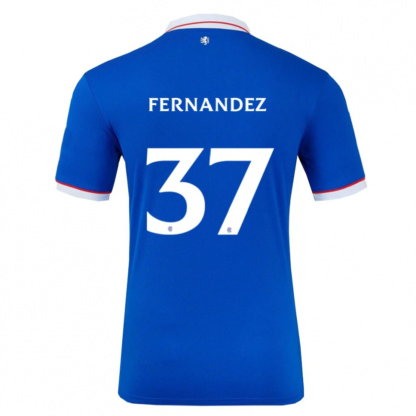 Danxen Kinder Emmanuel Fernandez #37 Blau Weiß Heimtrikot Trikot 2025/26 T-Shirt Schweiz