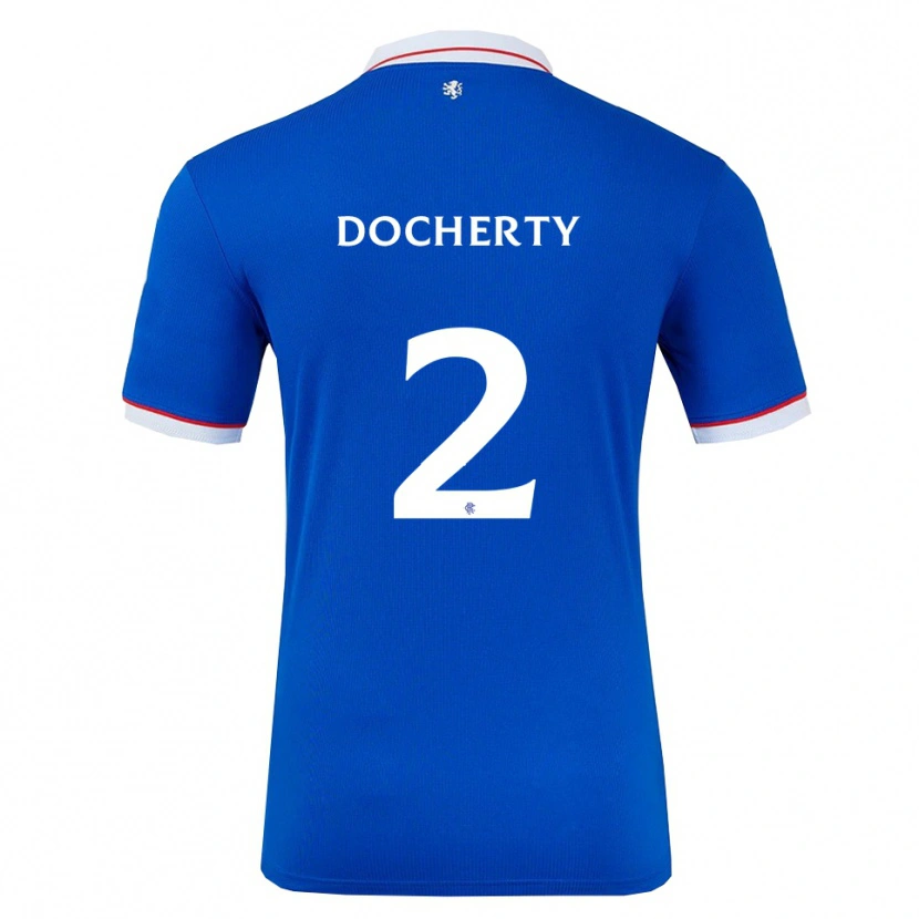 Danxen Kinder Nicola Docherty #2 Blau Weiß Heimtrikot Trikot 2025/26 T-Shirt Schweiz