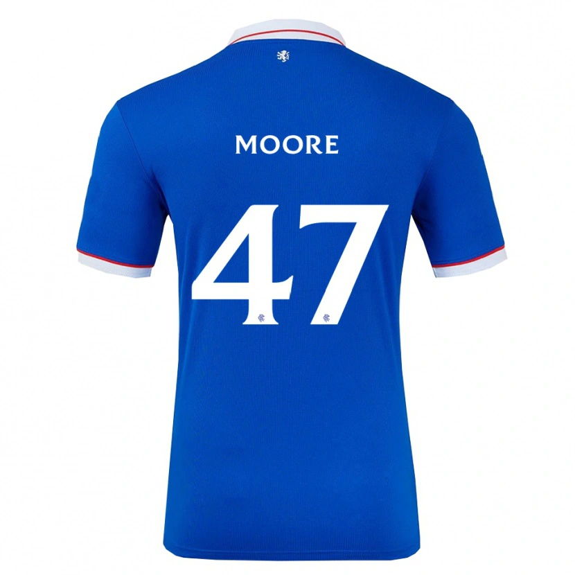 Danxen Kinder Mikey Moore #47 Blau Weiß Heimtrikot Trikot 2025/26 T-Shirt Schweiz