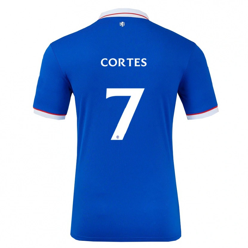 Danxen Kinder Óscar Cortés #7 Blau Weiß Heimtrikot Trikot 2025/26 T-Shirt Schweiz
