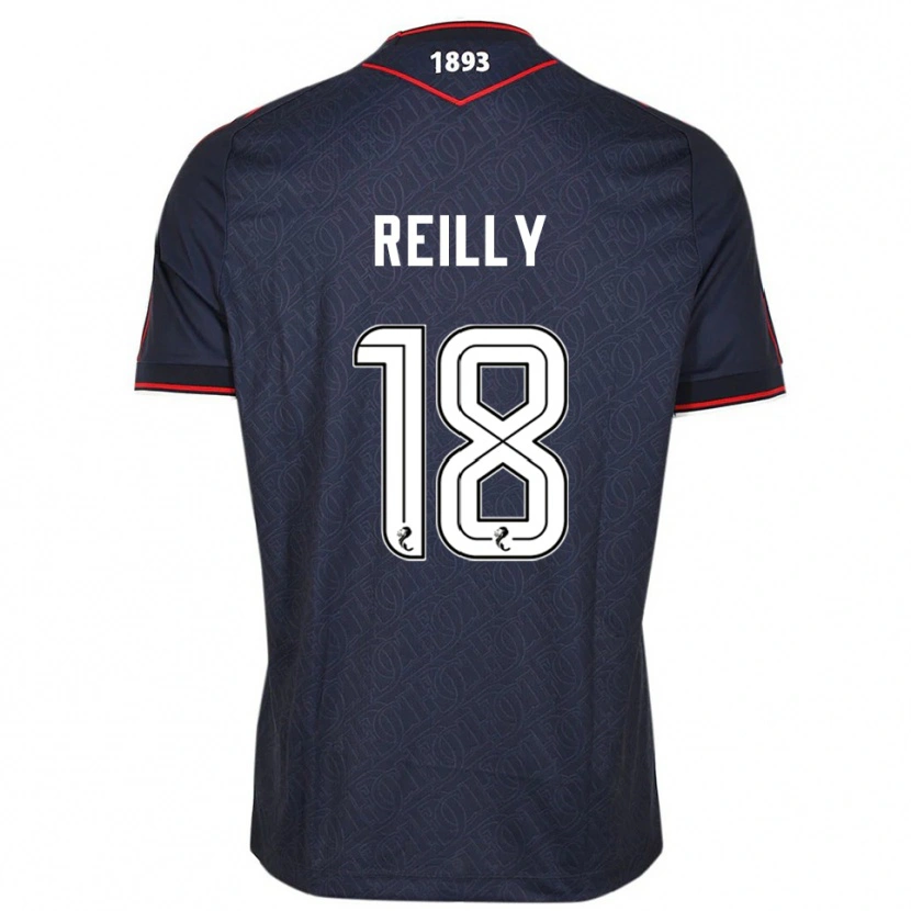 Danxen Kinder Charlie Reilly #18 Marine Weiß Heimtrikot Trikot 2025/26 T-Shirt Schweiz