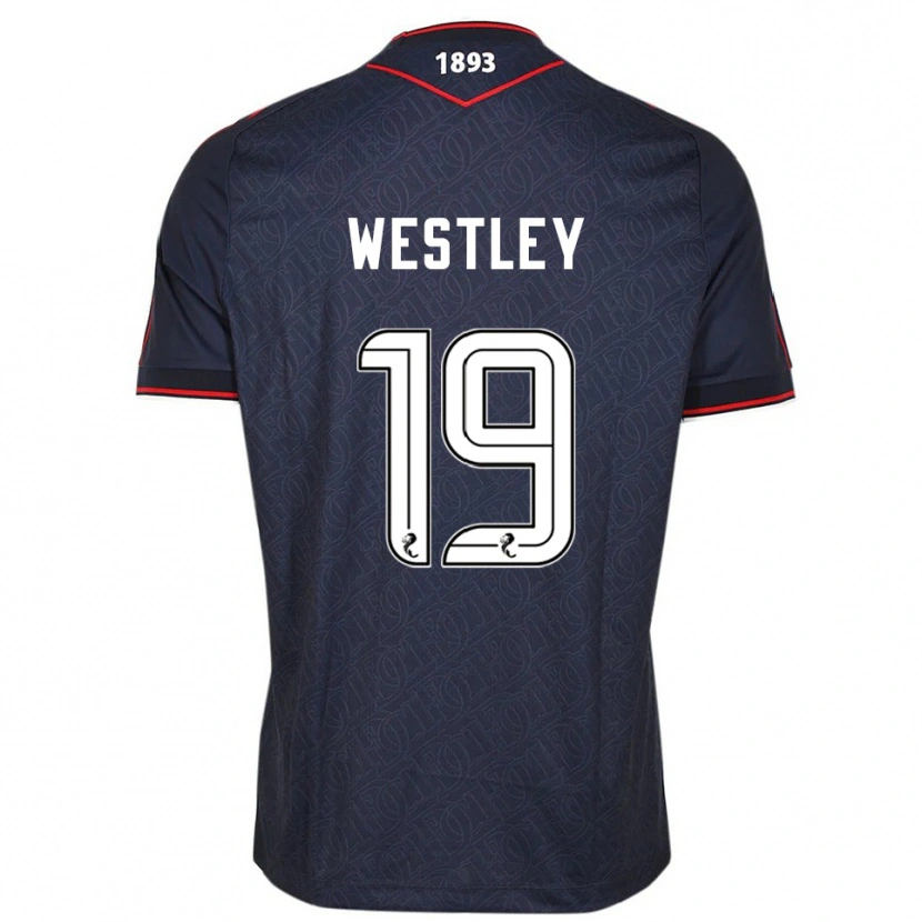 Danxen Kinder Joe Westley #19 Marine Weiß Heimtrikot Trikot 2025/26 T-Shirt Schweiz