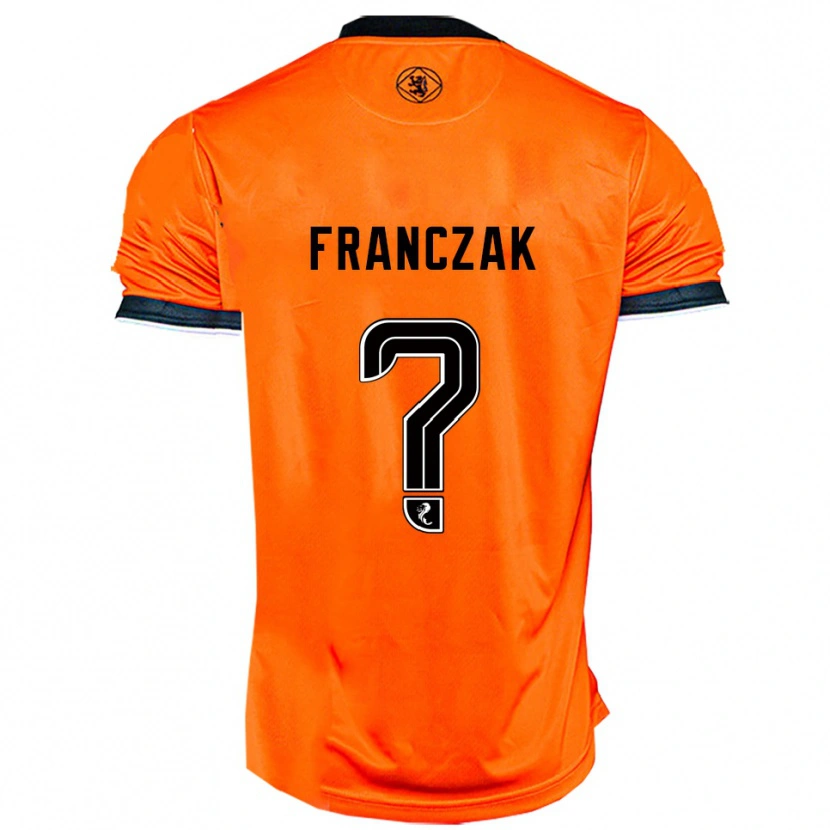 Danxen Kinder Emil Franczak #0 Orange Schwarz Heimtrikot Trikot 2025/26 T-Shirt Schweiz