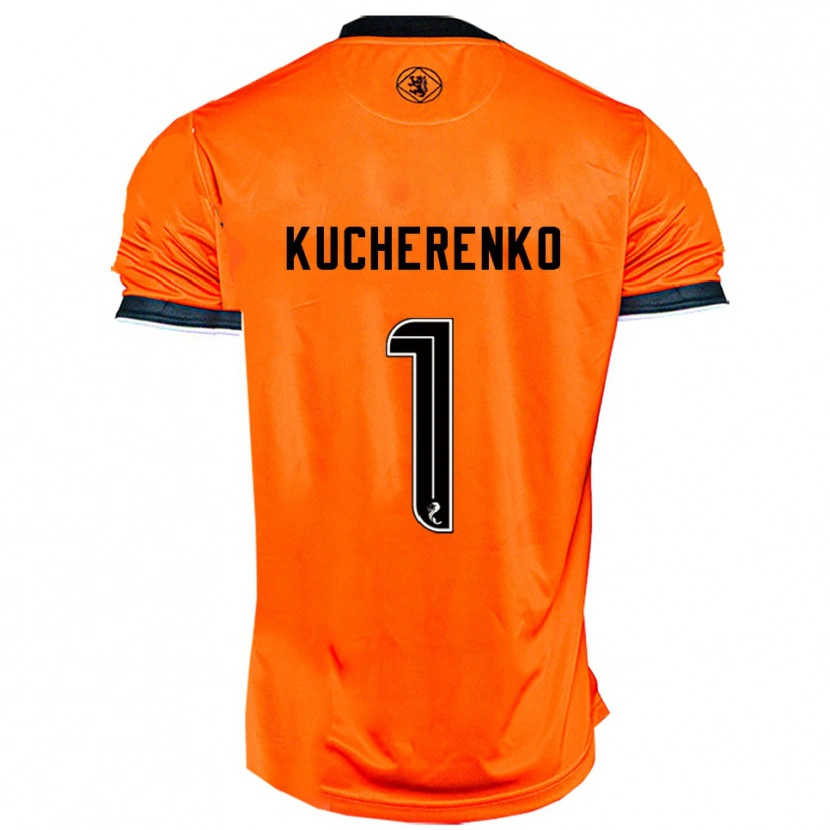 Danxen Kinder Yevgeniy Kucherenko #1 Orange Schwarz Heimtrikot Trikot 2025/26 T-Shirt Schweiz