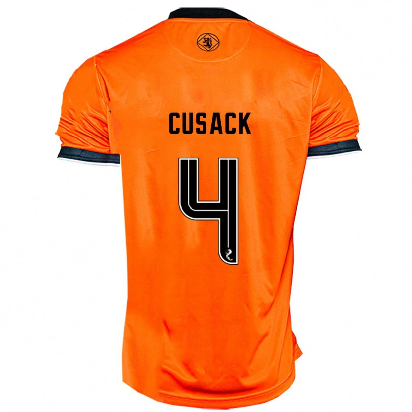 Danxen Kinder Abbie Cusack #4 Orange Schwarz Heimtrikot Trikot 2025/26 T-Shirt Schweiz