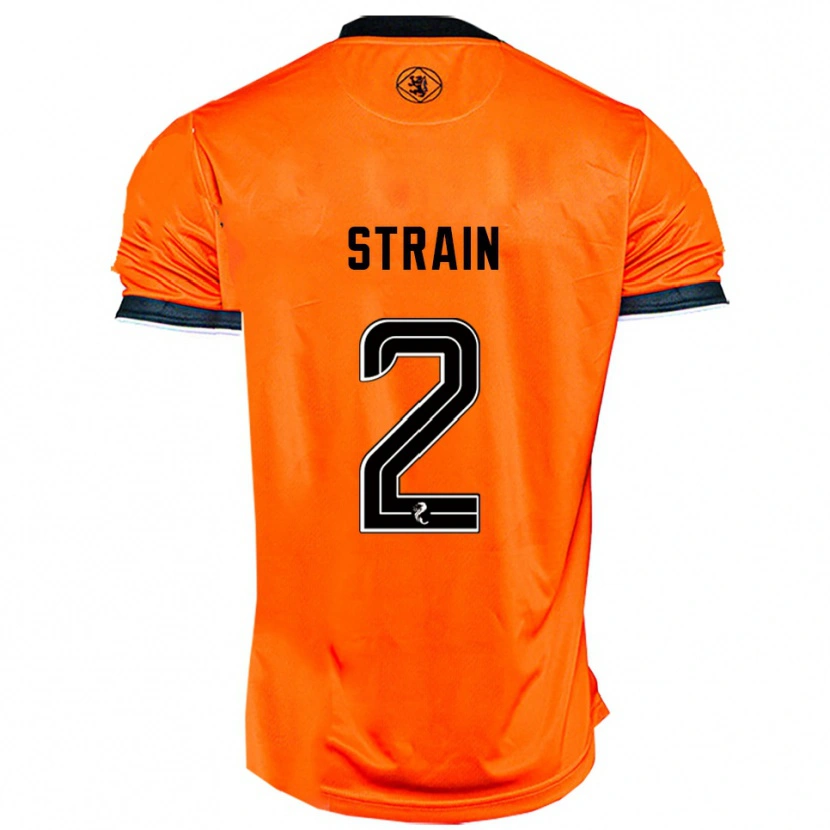 Danxen Kinder Ryan Strain #2 Orange Schwarz Heimtrikot Trikot 2025/26 T-Shirt Schweiz