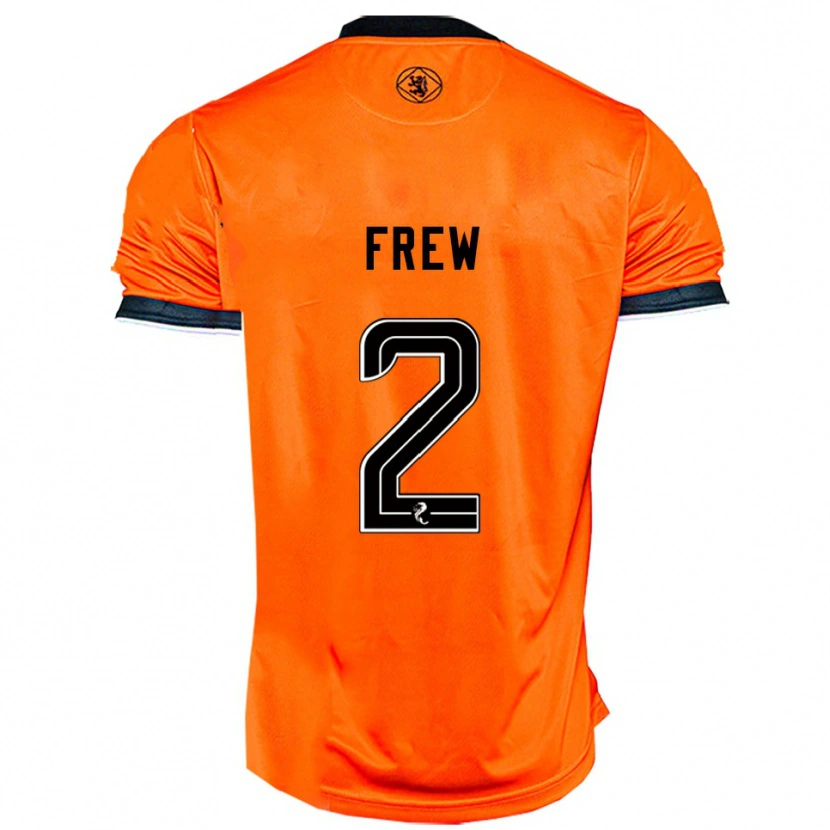 Danxen Kinder Katie Frew #2 Orange Schwarz Heimtrikot Trikot 2025/26 T-Shirt Schweiz