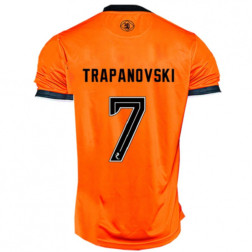 Danxen Kinder Kristijan Trapanovski #7 Orange Schwarz Heimtrikot Trikot 2025/26 T-Shirt Schweiz
