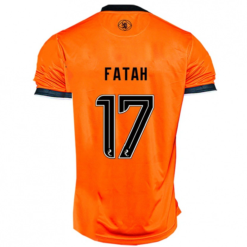 Danxen Kinder Amar Fatah #17 Orange Schwarz Heimtrikot Trikot 2025/26 T-Shirt Schweiz