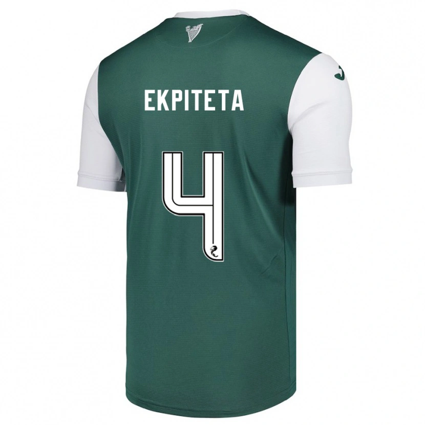 Danxen Kinder Marvin Ekpiteta #4 Grün Weiß Heimtrikot Trikot 2025/26 T-Shirt Schweiz