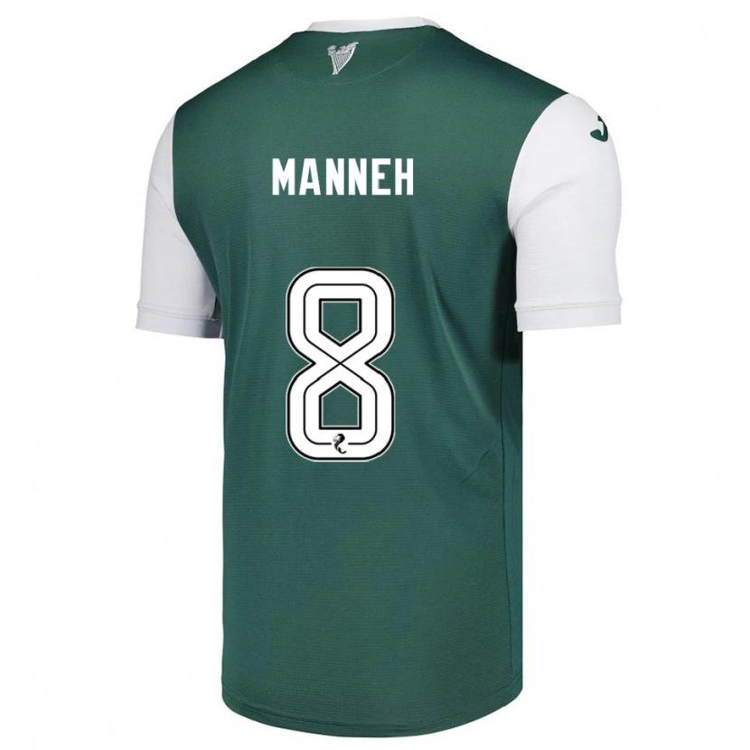 Danxen Kinder Alasana Manneh #8 Grün Weiß Heimtrikot Trikot 2025/26 T-Shirt Schweiz