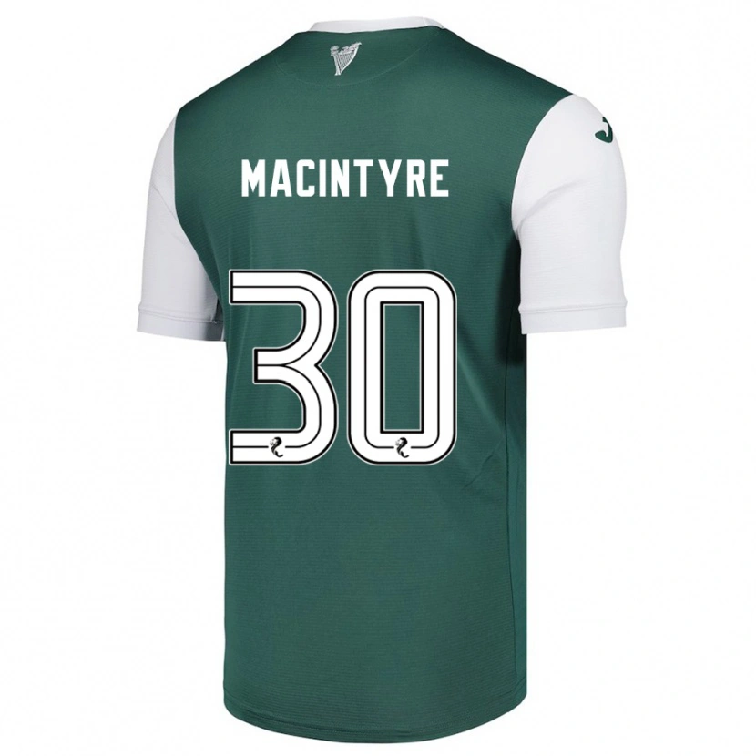 Danxen Kinder Jacob Macintyre #30 Grün Weiß Heimtrikot Trikot 2025/26 T-Shirt Schweiz