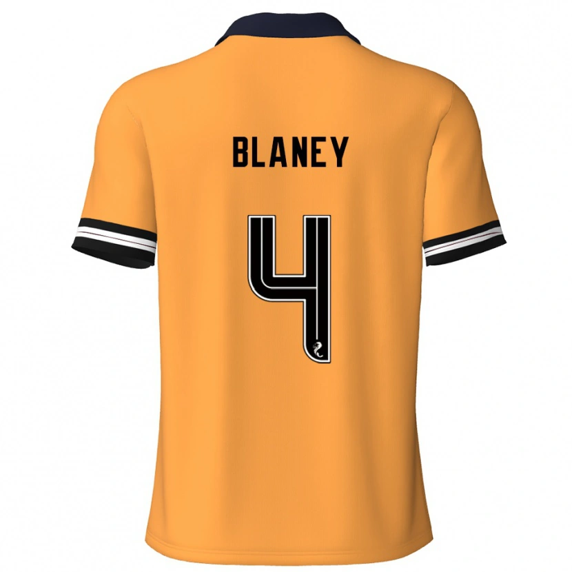 Danxen Kinder Shane Blaney #4 Gelb Schwarz Heimtrikot Trikot 2025/26 T-Shirt Schweiz