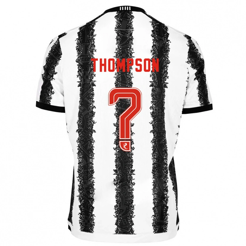 Danxen Kinder Struan Thompson #0 Weiß Schwarz Heimtrikot Trikot 2025/26 T-Shirt Schweiz
