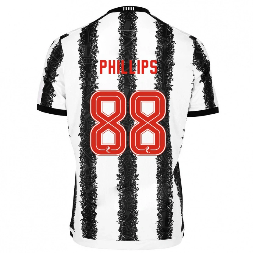 Danxen Kinder Killian Phillips #88 Weiß Schwarz Heimtrikot Trikot 2025/26 T-Shirt Schweiz