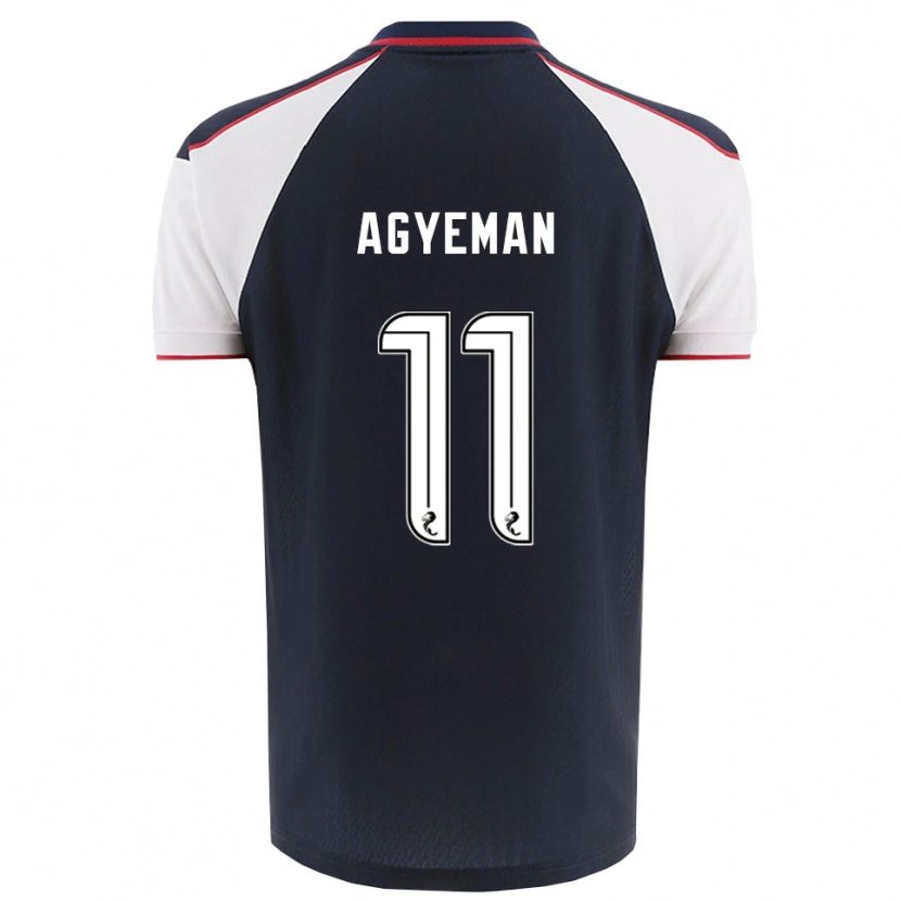 Danxen Kinder Alfie Agyeman #11 Marine Weiß Heimtrikot Trikot 2025/26 T-Shirt Schweiz