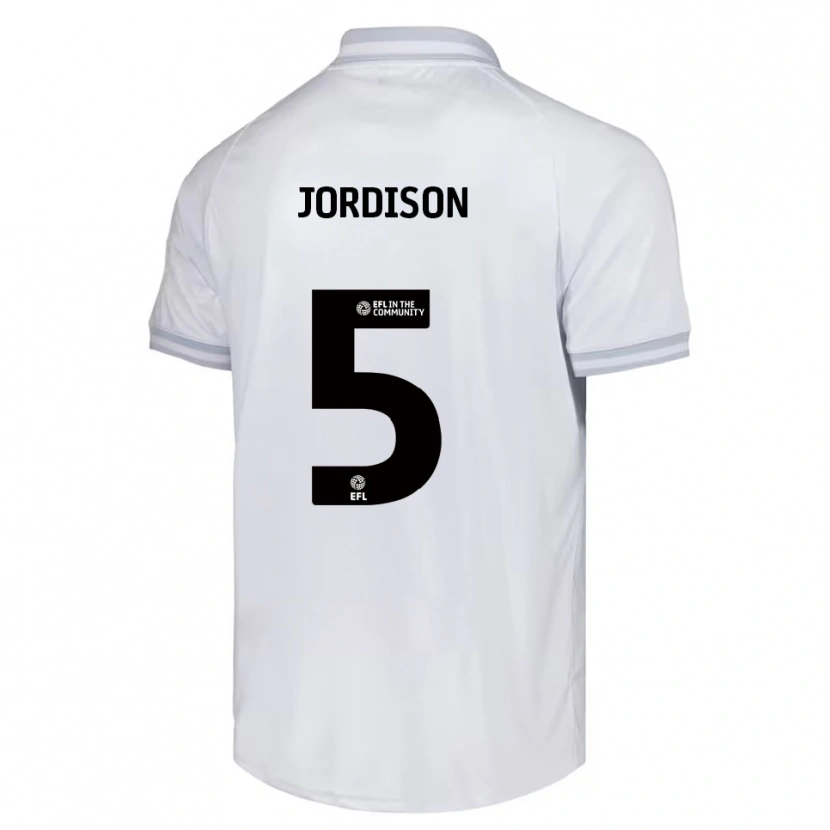 Danxen Kinder Ben Jordison #5 Weiß Grau Schwarz Auswärtstrikot Trikot 2025/26 T-Shirt Schweiz