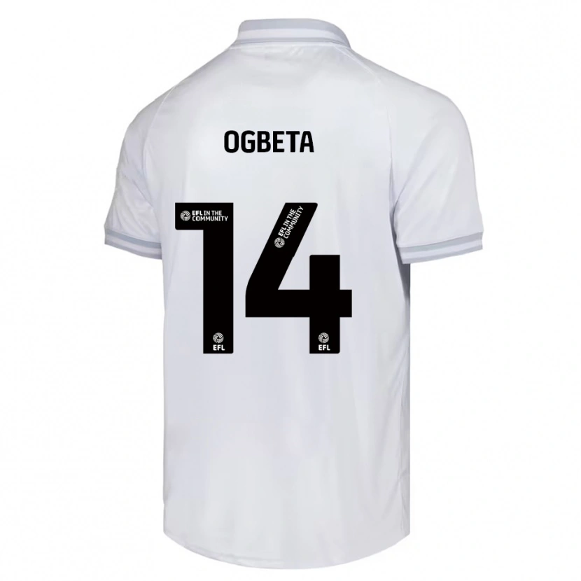 Danxen Kinder Nathanael Ogbeta #14 Weiß Grau Schwarz Auswärtstrikot Trikot 2025/26 T-Shirt Schweiz