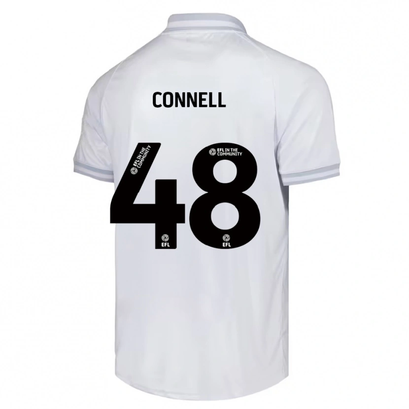 Danxen Kinder Luca Connell #48 Weiß Grau Schwarz Auswärtstrikot Trikot 2025/26 T-Shirt Schweiz