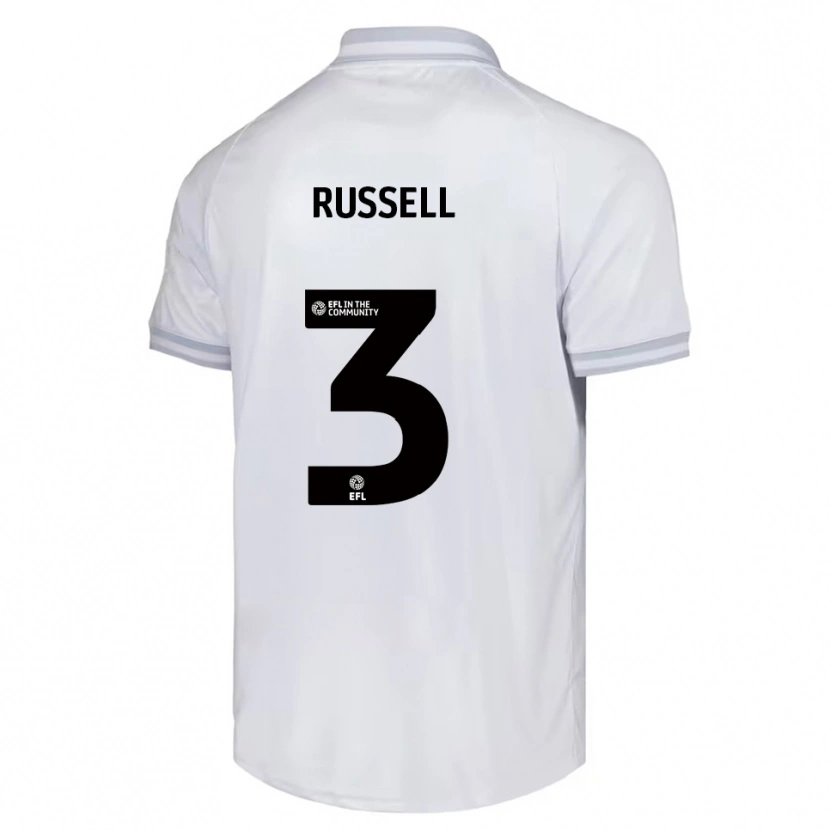Danxen Kinder Jon Russell #3 Weiß Grau Schwarz Auswärtstrikot Trikot 2025/26 T-Shirt Schweiz