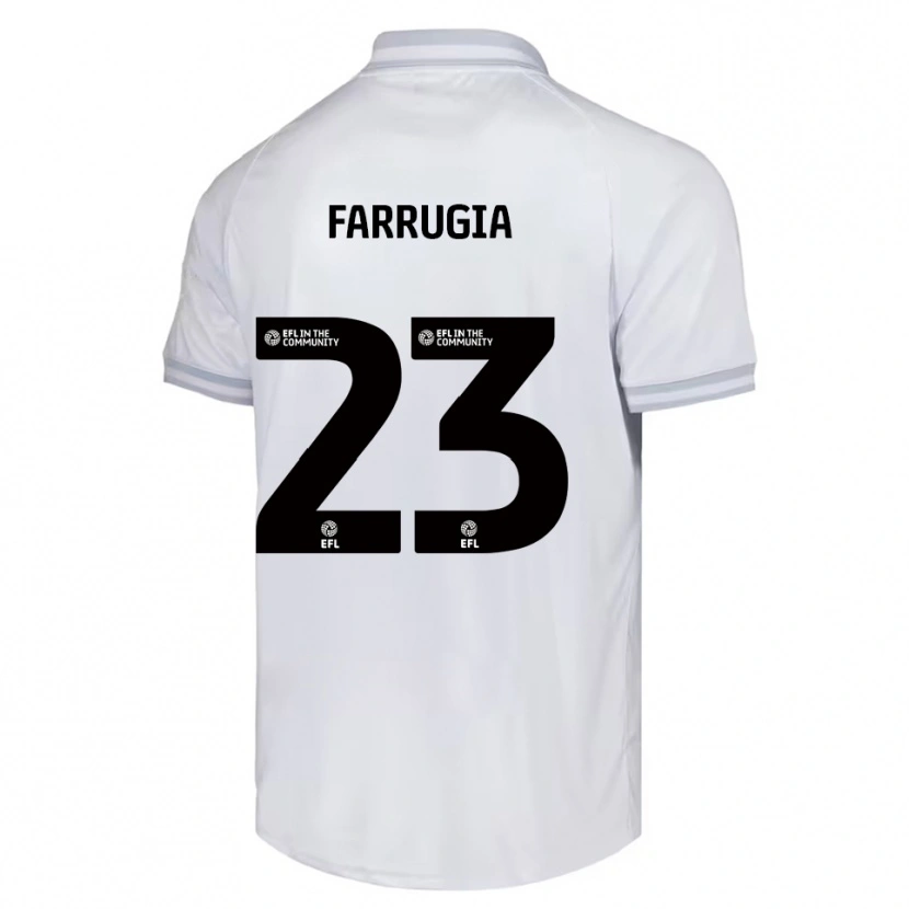 Danxen Kinder Neil Farrugia #23 Weiß Grau Schwarz Auswärtstrikot Trikot 2025/26 T-Shirt Schweiz
