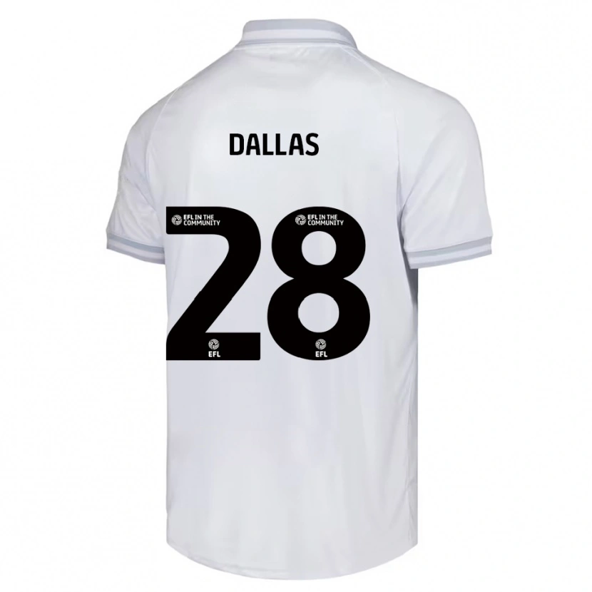 Danxen Kinder Andy Dallas #28 Weiß Grau Schwarz Auswärtstrikot Trikot 2025/26 T-Shirt Schweiz