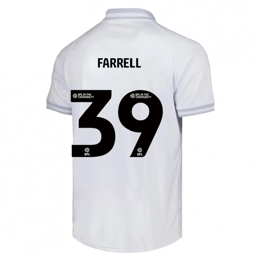 Danxen Kinder Leo Farrell #39 Weiß Grau Schwarz Auswärtstrikot Trikot 2025/26 T-Shirt Schweiz