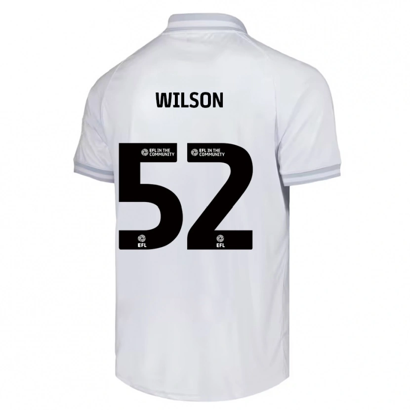 Danxen Kinder Aston Wilson #52 Weiß Grau Schwarz Auswärtstrikot Trikot 2025/26 T-Shirt Schweiz