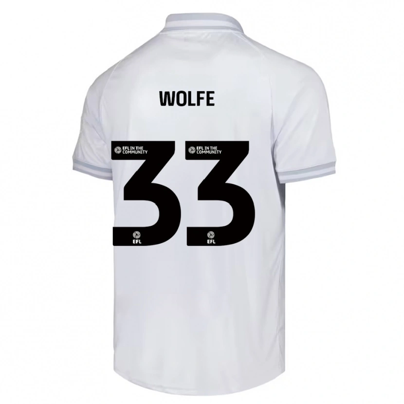 Danxen Kinder Matty Wolfe #33 Weiß Grau Schwarz Auswärtstrikot Trikot 2025/26 T-Shirt Schweiz