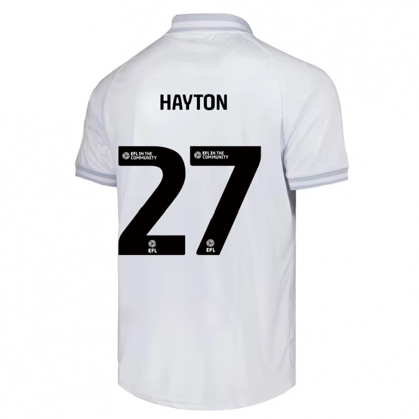 Danxen Kinder Adam Hayton #27 Weiß Grau Schwarz Auswärtstrikot Trikot 2025/26 T-Shirt Schweiz