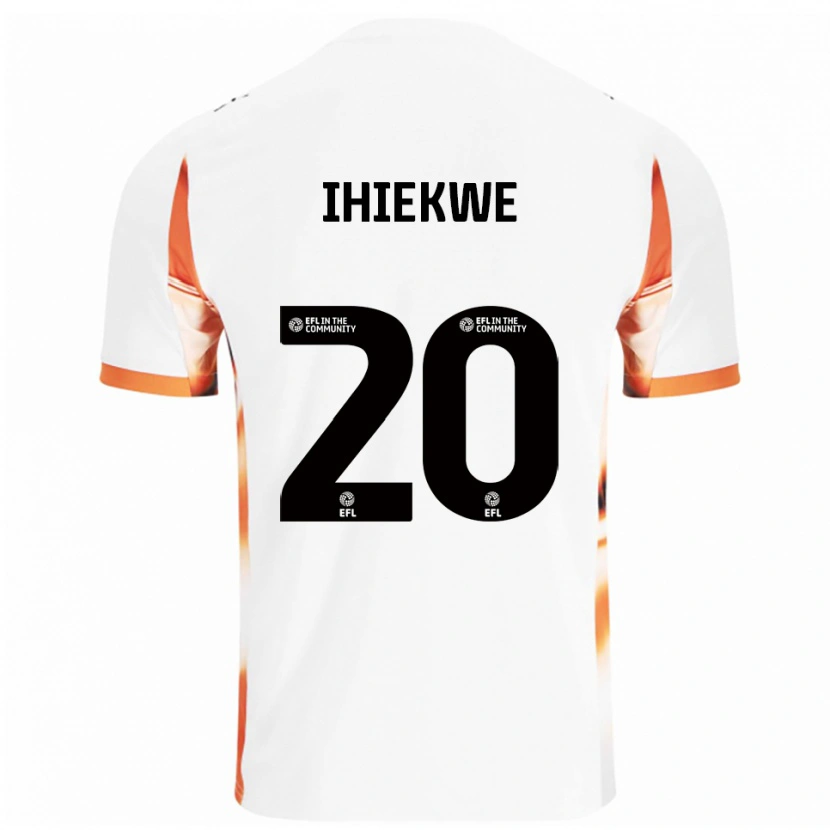 Danxen Kinder Michael Ihiekwe #20 Weiß Orange Schwarz Auswärtstrikot Trikot 2025/26 T-Shirt Schweiz