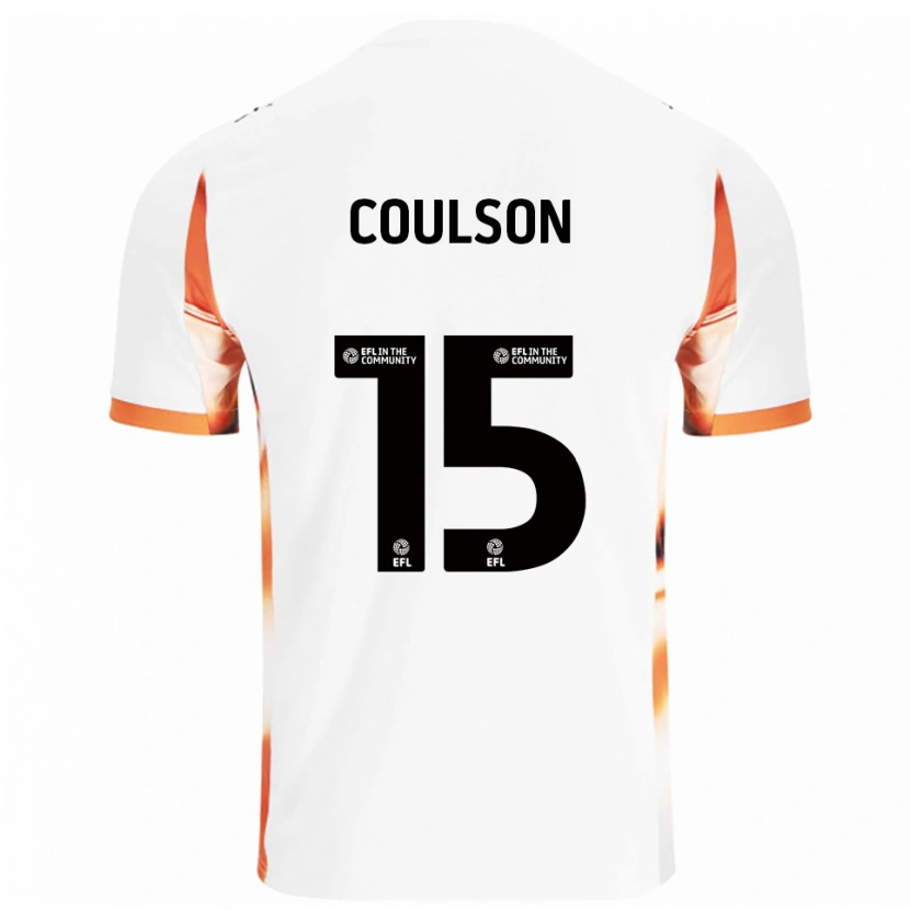 Danxen Kinder Hayden Coulson #15 Weiß Orange Schwarz Auswärtstrikot Trikot 2025/26 T-Shirt Schweiz